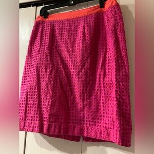 Talbots Pink and Orange Mini Skirt